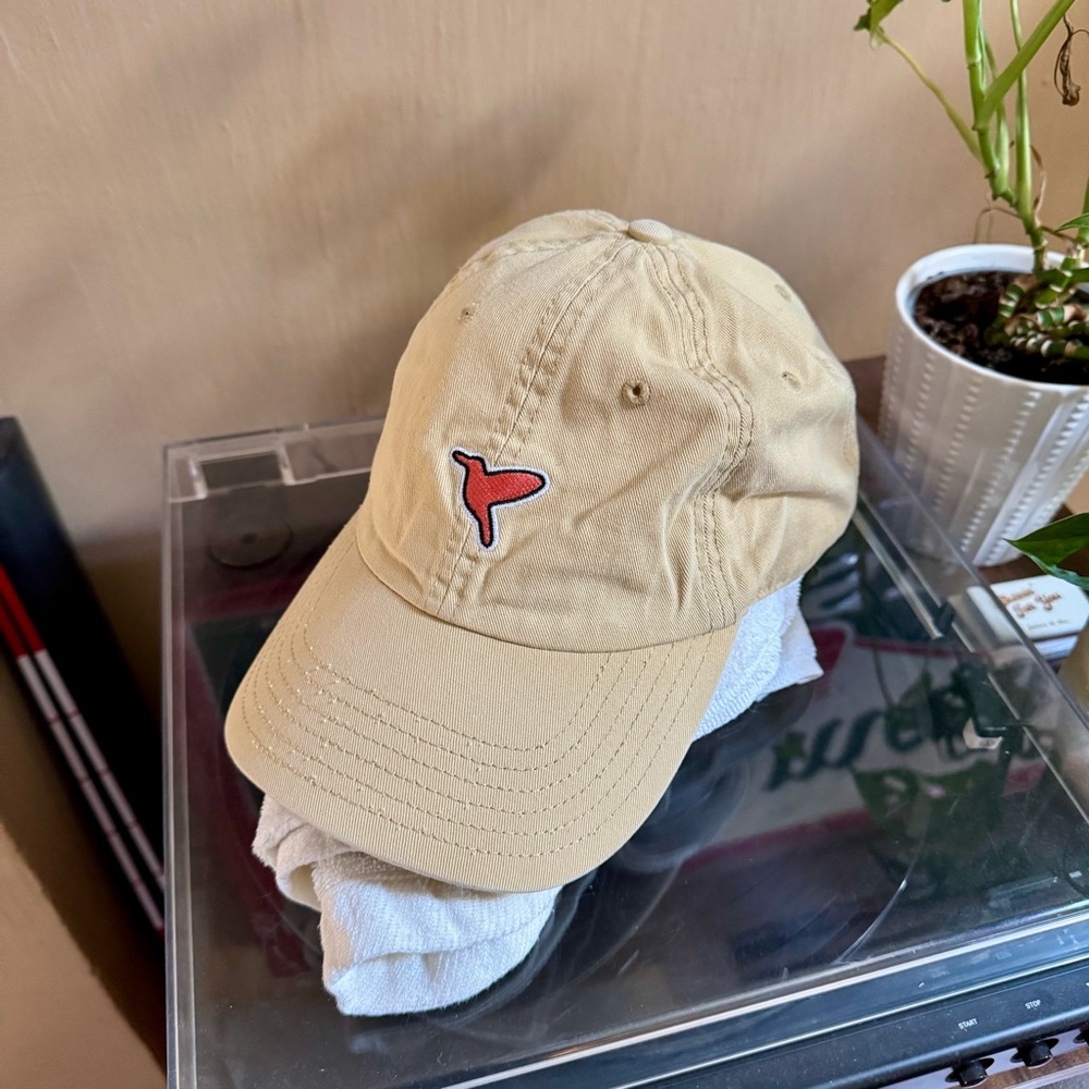 Birddogs Tan Baseball Cap with Red Logo